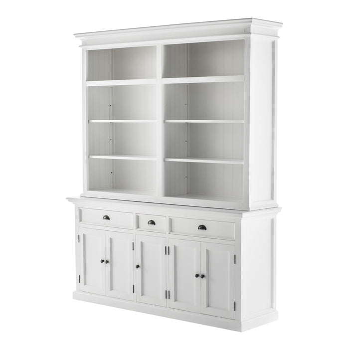 NovaSolo Halifax Hutch Bookcase 5 Doors 3 Drawers