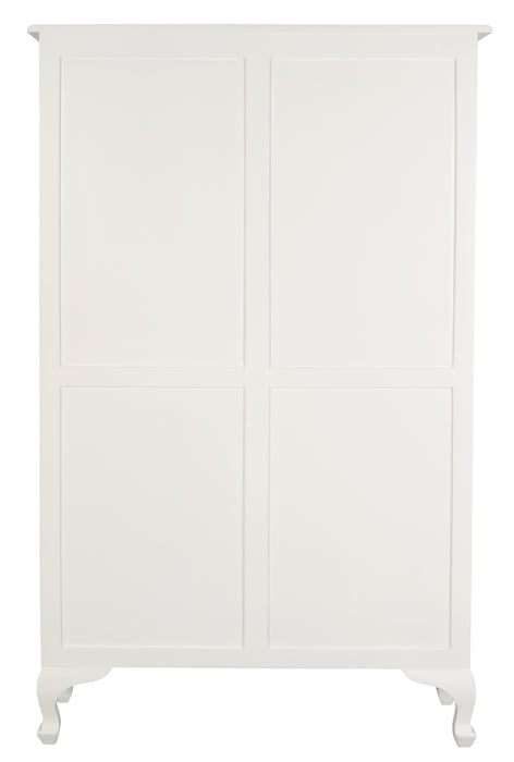 Queen Anne Large Bookcase (White)