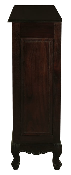 Queen Anne Small Bookcase (Chocolate)