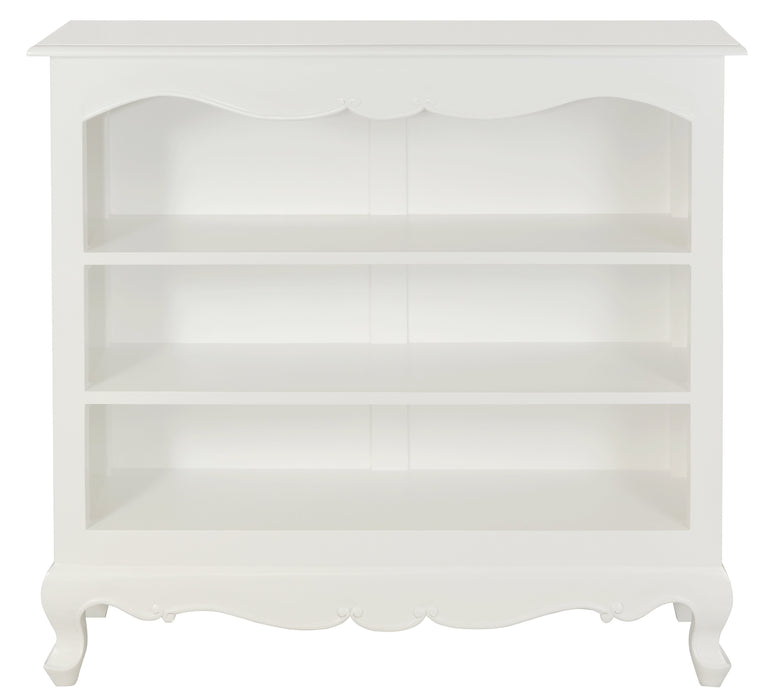 Queen Anne Small Bookcase (White)