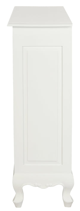 Queen Anne Small Bookcase (White)