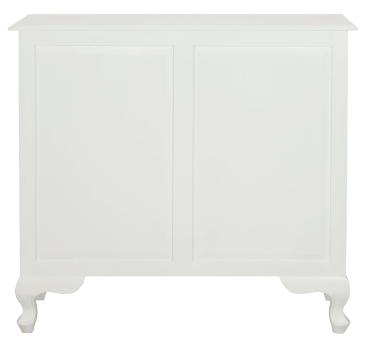 Queen Anne Small Bookcase (White)