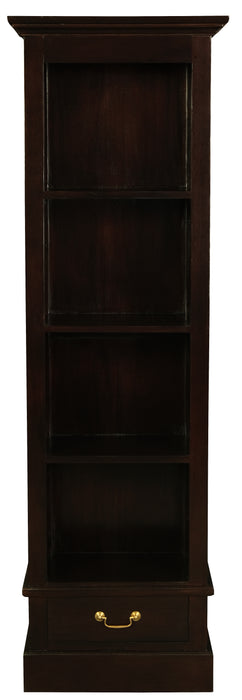 Tasmania 1 Drawer Bookcase (Chocolate)