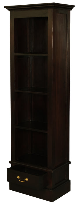 Tasmania 1 Drawer Bookcase (Chocolate)