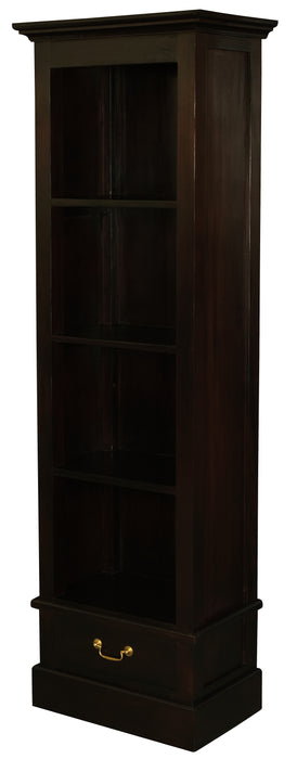 Tasmania 1 Drawer Bookcase (Chocolate)