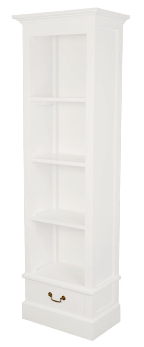 Tasmania 1 Drawer Bookcase (White)