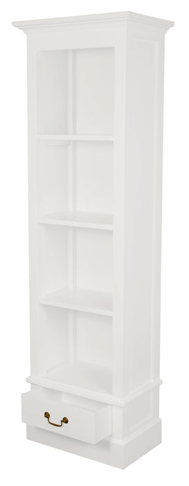 Tasmania 1 Drawer Bookcase (White)