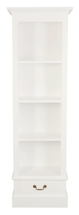 Tasmania 1 Drawer Bookcase (White)