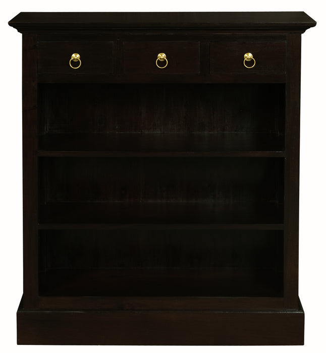 Tasmania 3 Drawer Bookcase (Chocolate)