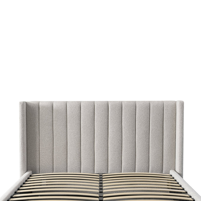 CBD10050-MI King Bed Frame - Wide Base in Clay Grey