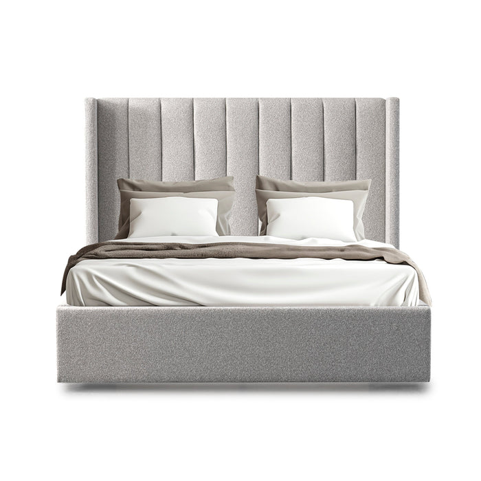 CBD10051-MI Queen Bed Frame - Wide Base in Clay Grey