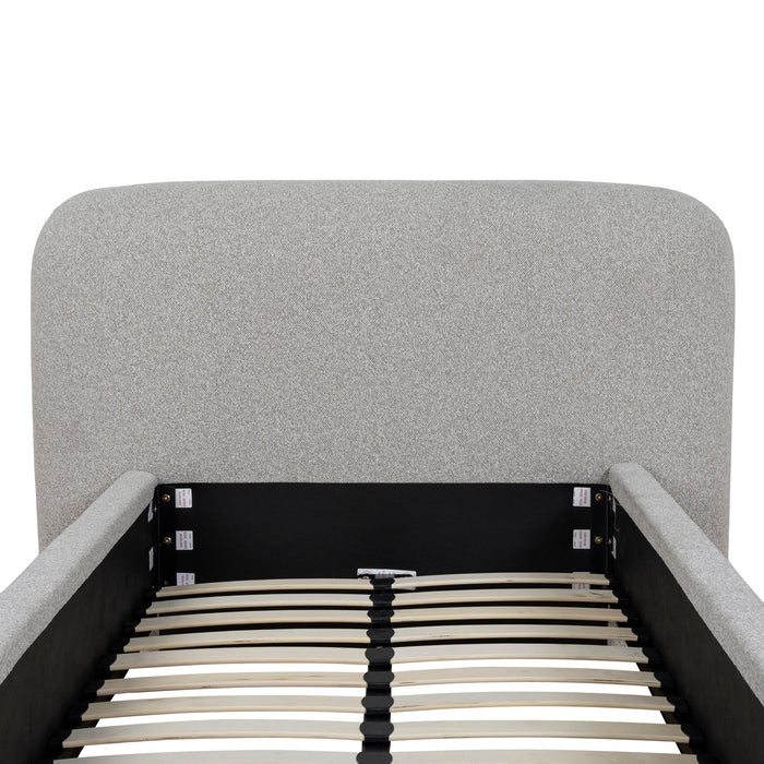 Reko Single Bed Frame - Clay Grey