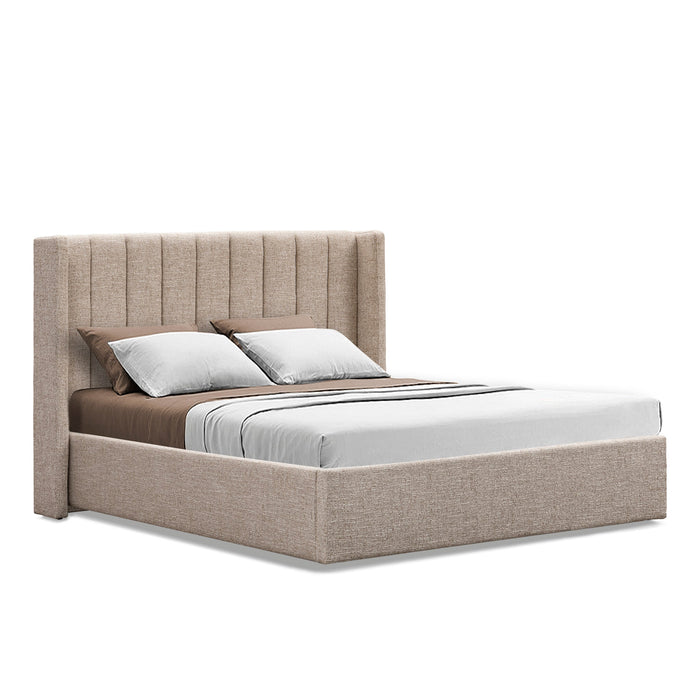 Hillsdale King Wide Base Bed Frame - Pale Beige