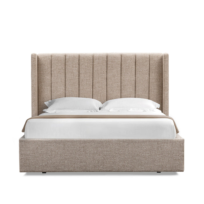 Hillsdale King Wide Base Bed Frame - Pale Beige