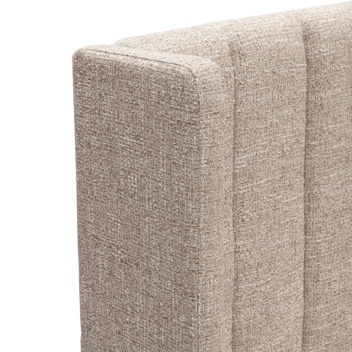 Hillsdale King Wide Base Bed Frame - Pale Beige