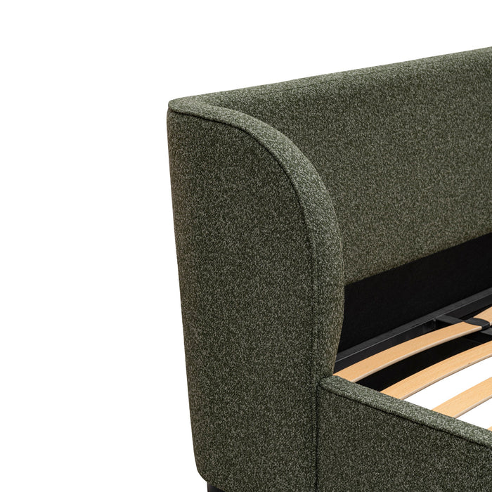 Jamar King Bed Frame - Hunter Green