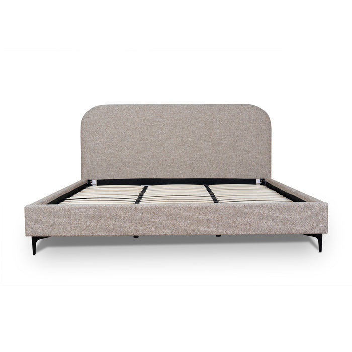 Meredith King Bed Frame - Stonish Beige