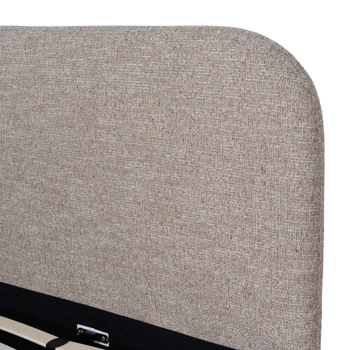 Meredith King Bed Frame - Stonish Beige