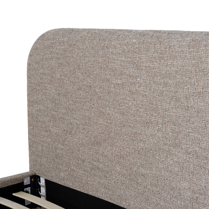 Meredith King Bed Frame - Stonish Beige