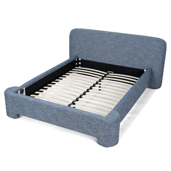 Reko Queen Bed Frame - Prussian Blue