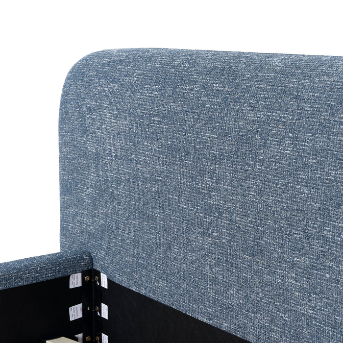 Reko Queen Bed Frame - Prussian Blue