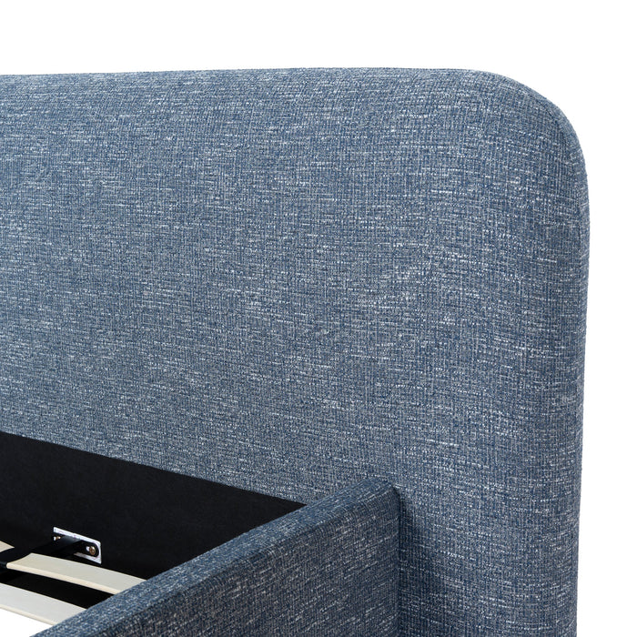 Reko King Bed Frame - Prussian Blue