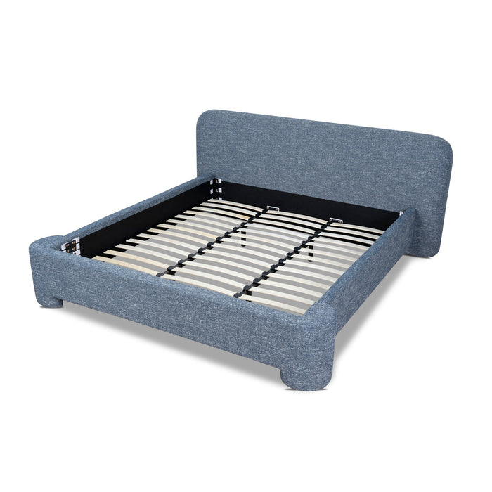 Reko King Bed Frame - Prussian Blue