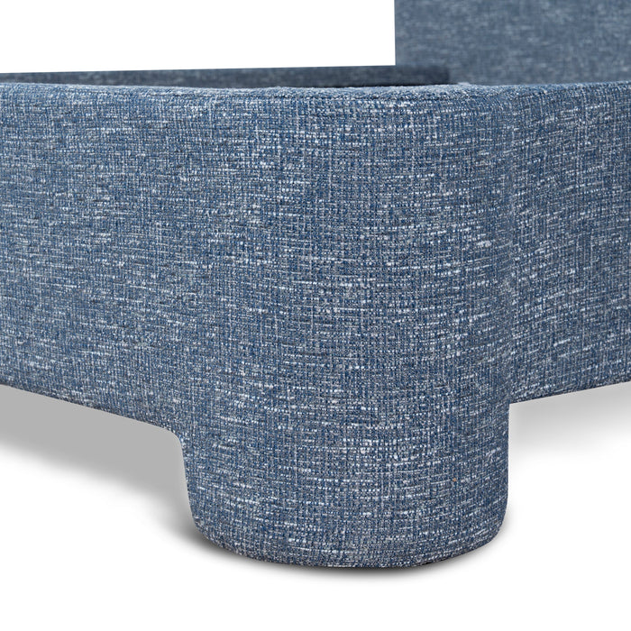 Reko King Bed Frame - Prussian Blue