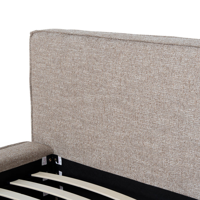 Castillo Queen Bed Frame - Stonish Beige