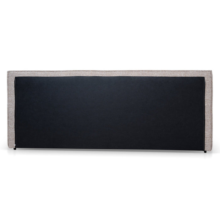 Castillo Fabric King Bed Frame - Stonish Beige