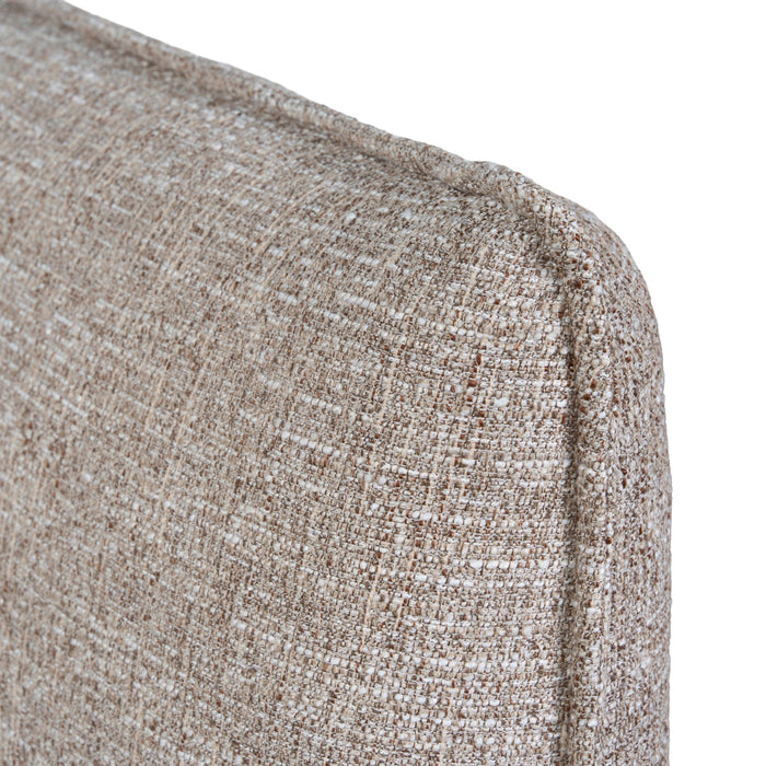 Celeste Fabric King Bed Frame - Stonish Beige