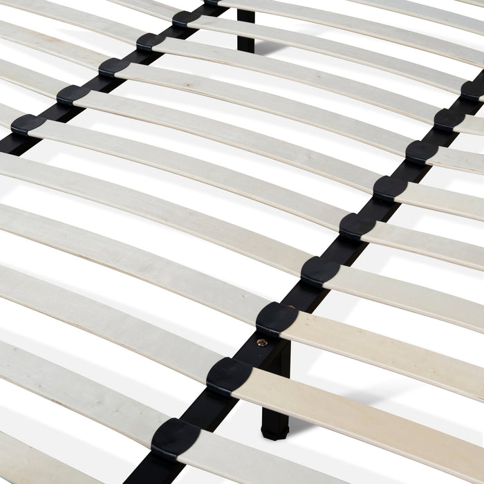 Celeste Fabric King Bed Frame - Stonish Beige