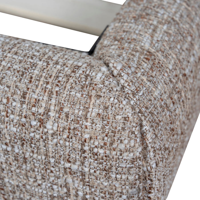Celeste Fabric King Bed Frame - Stonish Beige