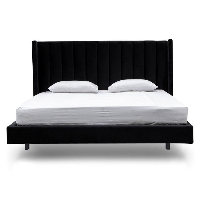 CBD8103-MI Queen Bed Frame - Black Velvet