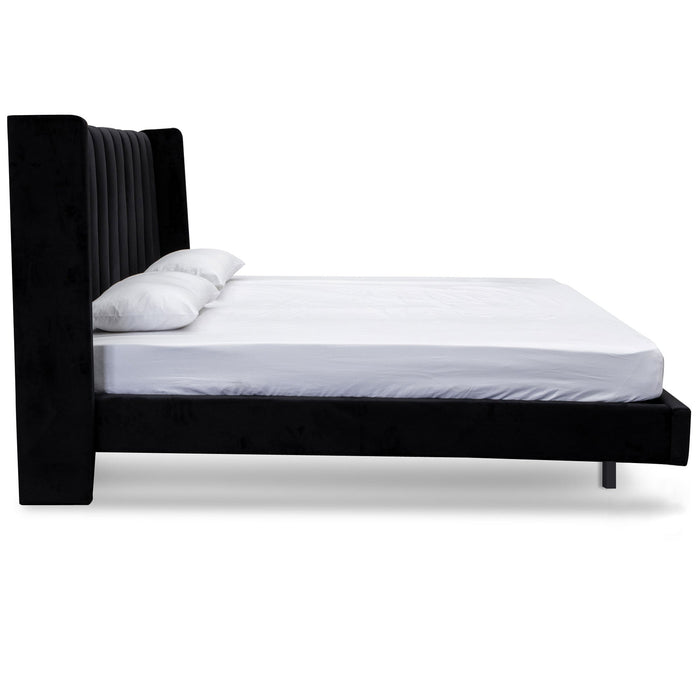 CBD8100-MI King Bed Frame - Black Velvet