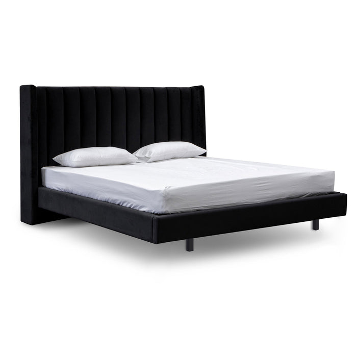 CBD8100-MI King Bed Frame - Black Velvet