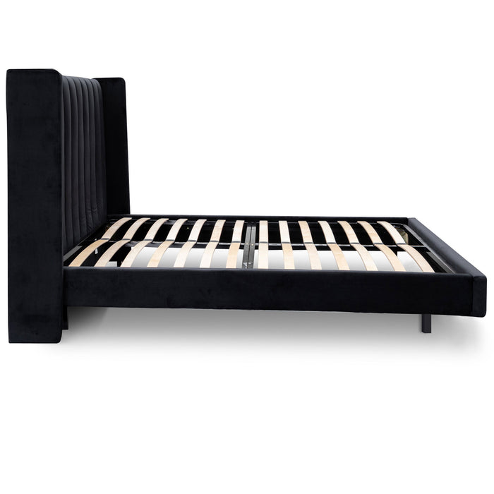 CBD8100-MI King Bed Frame - Black Velvet