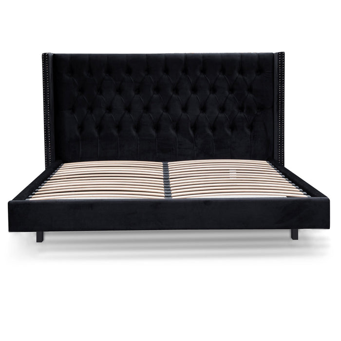 CBD8099-MI Queen Bed Frame - Black Velvet