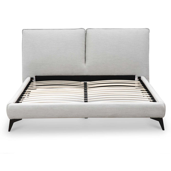 CBD6636-YO Fabric Queen Bed - Pearl Grey