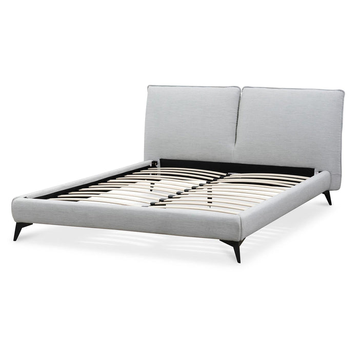 CBD6636-YO Fabric Queen Bed - Pearl Grey