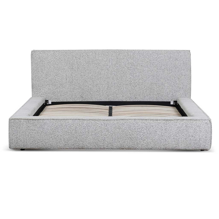 CBD6899-YO Queen Sized Bed Frame - Cloudy Pepper Boucle