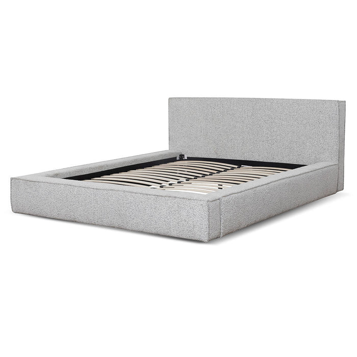 CBD6899-YO Queen Sized Bed Frame - Cloudy Pepper Boucle