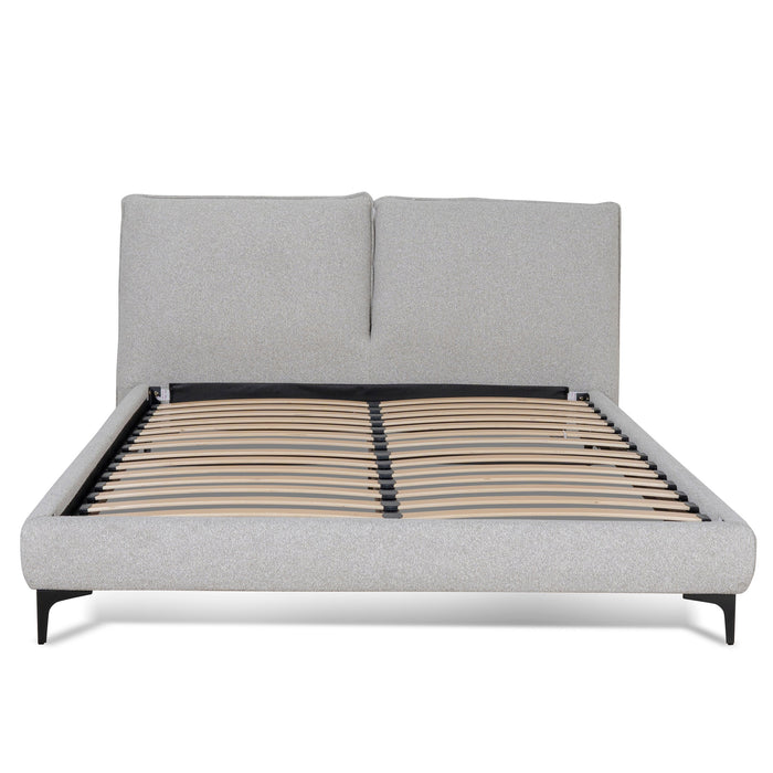 CBD8827-YO Fabric King Bed Frame - Clay Grey