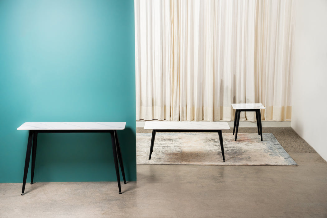 Benjamin Side Table Snow White Ceramic