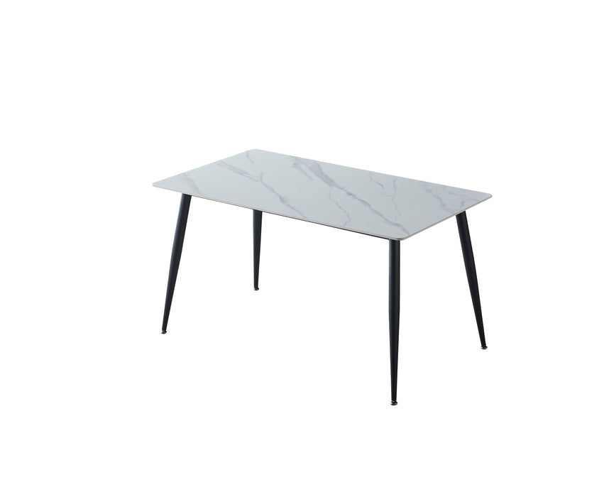Benjamin Dining Table Snow White Ceramic
