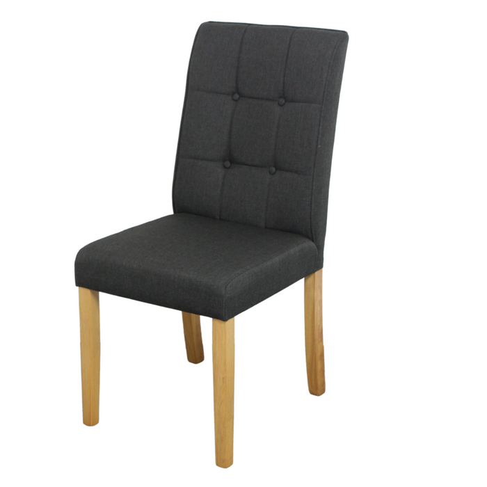 Lodge Chair Black Fabric Upholstery, Beech Legs