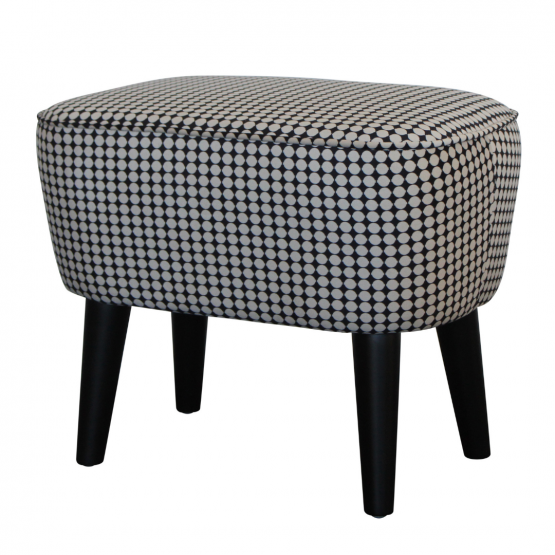 Georgia Foot Stool - Monochrome Dot