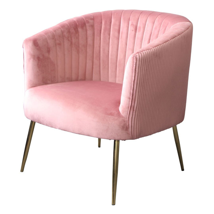 Perla Chair Pink Velvet