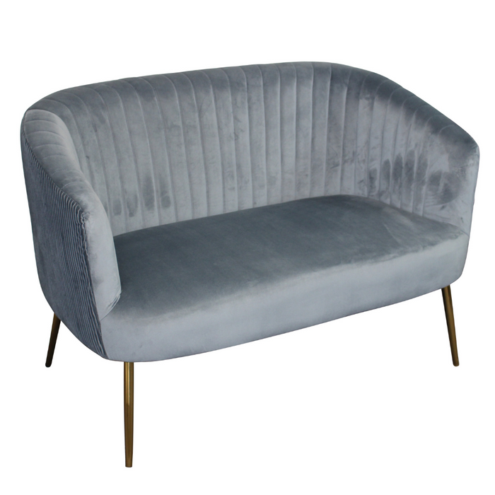 Perla 2 Seater Blue Green Velvet