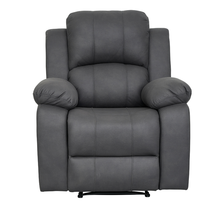 Valor 1 Seater Manual Recliner Charcoal Technology Fabric